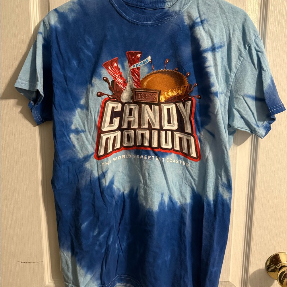 Hershey Park Candy monium Blue Tie-Dye T-Shirt